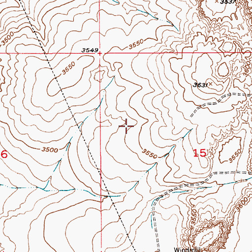 Topographic Map of 12895 Water Well, NM