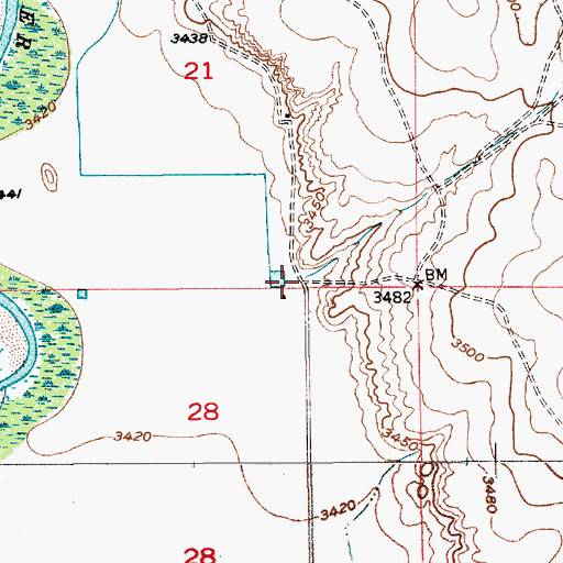 Topographic Map of 13436 Water Well, NM