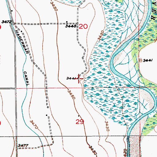 Topographic Map of 10665 Water Well, NM