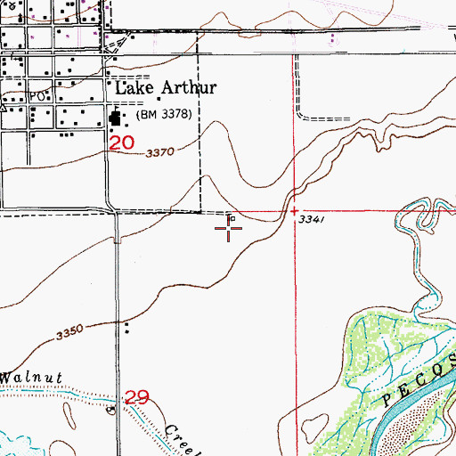 Topographic Map of 10918 Water Well, NM
