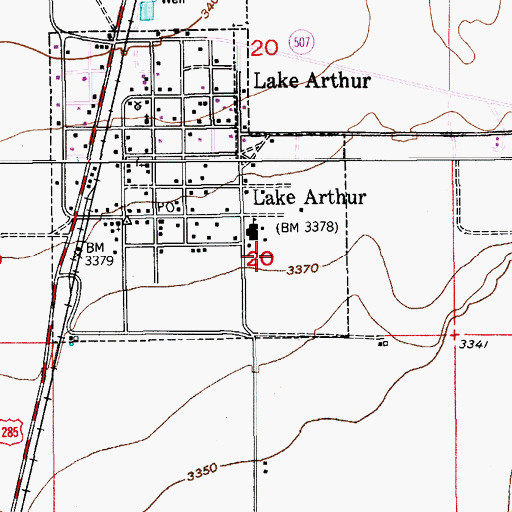 Topographic Map of 06124 Water Well, NM