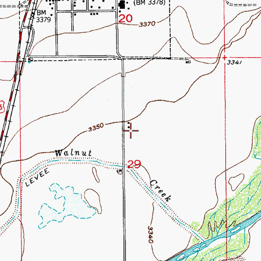 Topographic Map of 12887 Water Well, NM