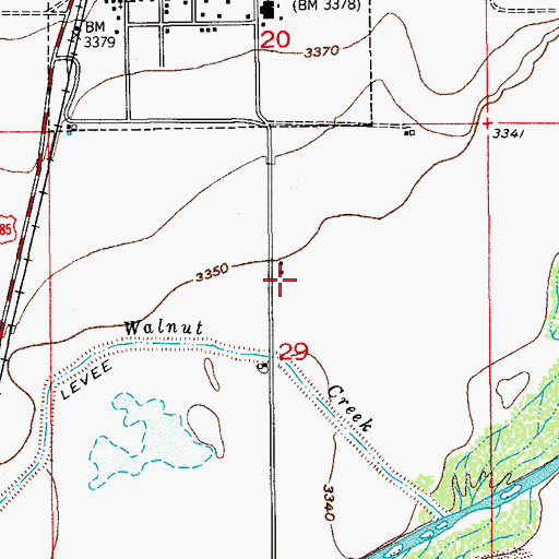 Topographic Map of 12886 Water Well, NM