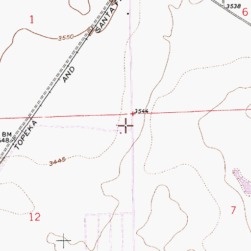Topographic Map of 10059 Water Well, NM