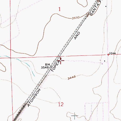 Topographic Map of 12972 Water Well, NM