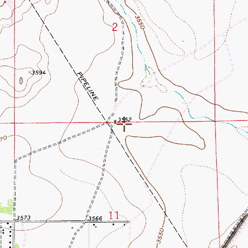 Topographic Map of 10053 Water Well, NM