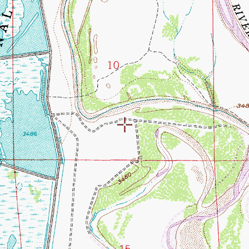 Topographic Map of 12780 Water Well, NM