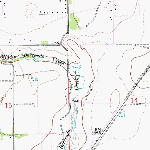 Topographic Map of 13201 Water Well, NM