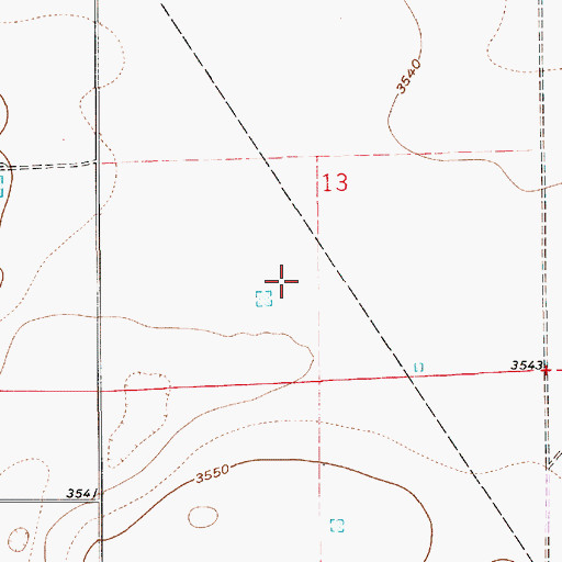 Topographic Map of 12973 Water Well, NM