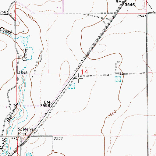 Topographic Map of 12977 Water Well, NM