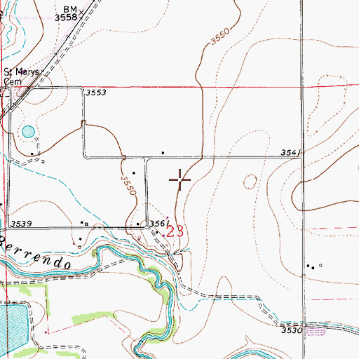 Topographic Map of 13007 Water Well, NM