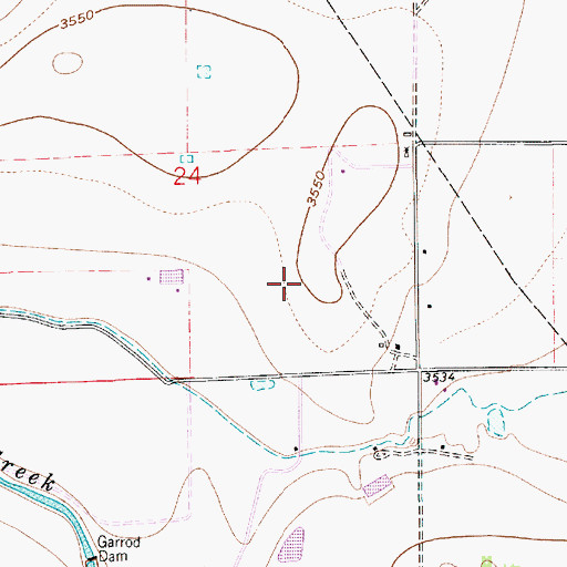 Topographic Map of 13017 Water Well, NM