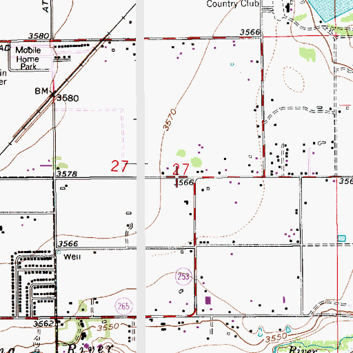 Topographic Map of 13035 Water Well, NM