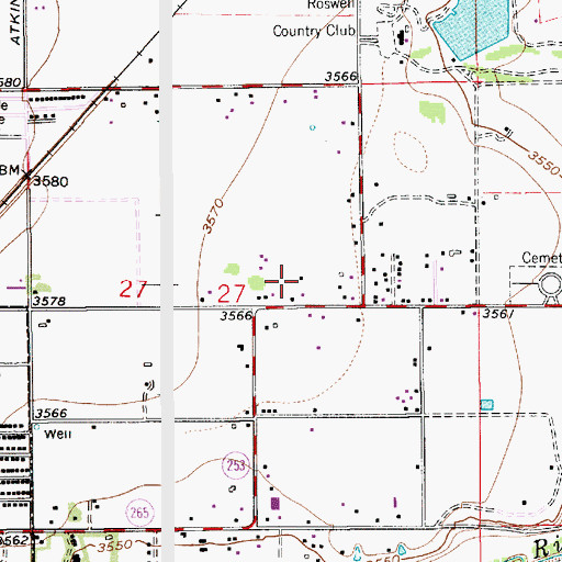 Topographic Map of 13036 Water Well, NM