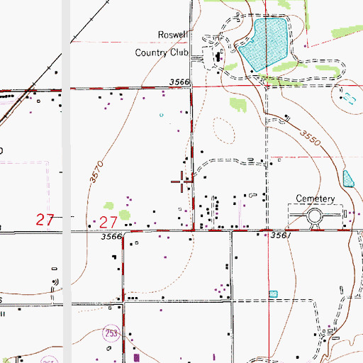 Topographic Map of 13039 Water Well, NM