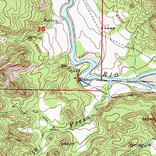 Topographic Map of Screaming Left Hand Turn, NM