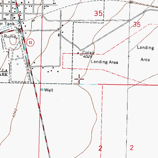 Topographic Map of 01106 Water Well, NM