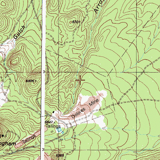 Topographic Map of Universal, NM