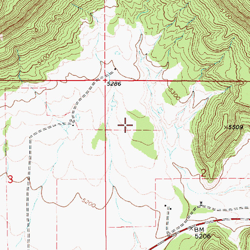Topographic Map of Sena, NM