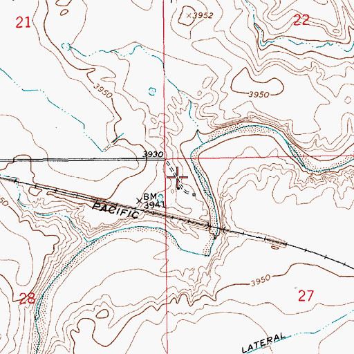 Topographic Map of Newby, NM