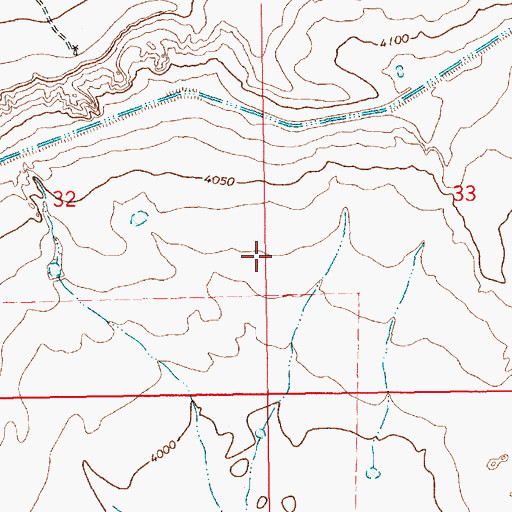 Topographic Map of Maes, NM