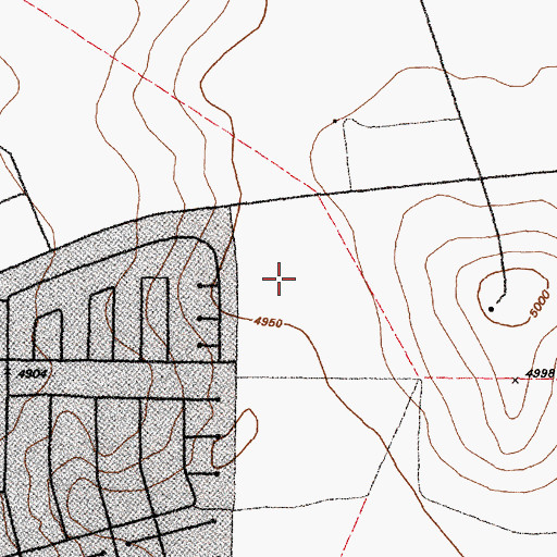 Topographic Map of Rio Grande Estates, NM
