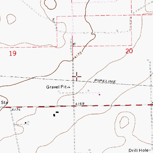 Topographic Map of 12544 Water Well, NM
