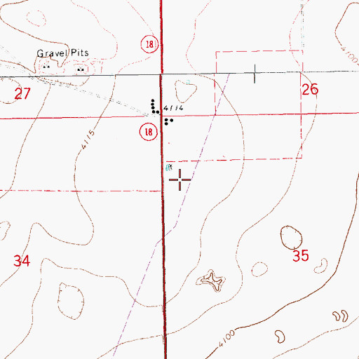 Topographic Map of 12548 Water Well, NM