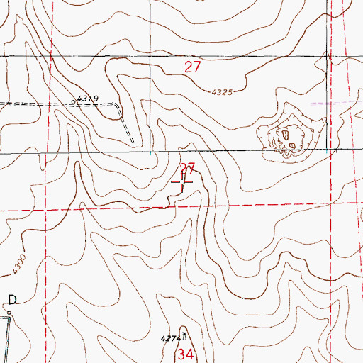 Topographic Map of 12524 Water Well, NM