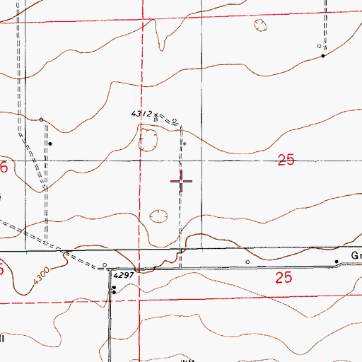 Topographic Map of 12837 Water Well, NM