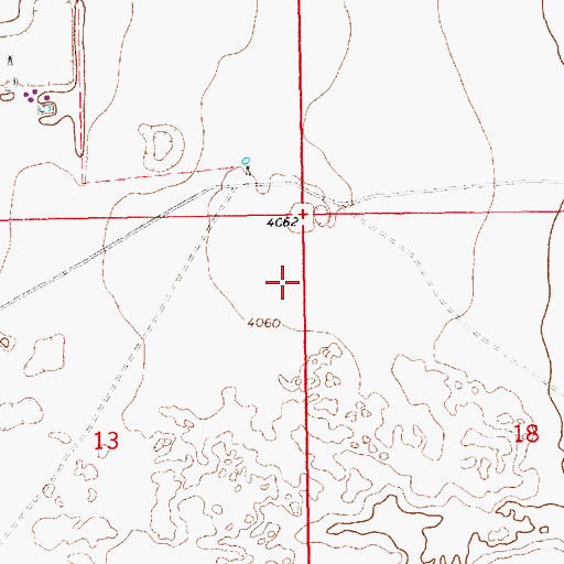 Topographic Map of 12604 Water Well, NM