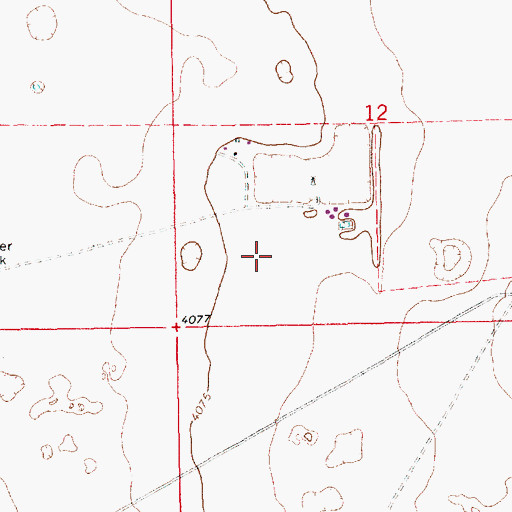 Topographic Map of 12601 Water Well, NM