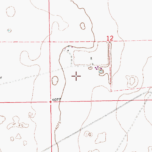 Topographic Map of 12602 Water Well, NM
