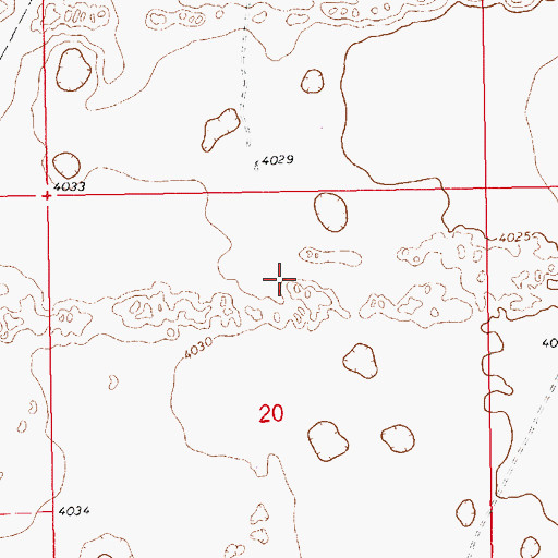 Topographic Map of 12869 Water Well, NM