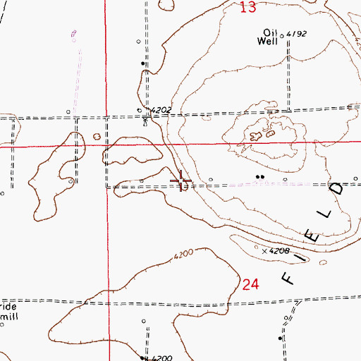 Topographic Map of 12586 Water Well, NM
