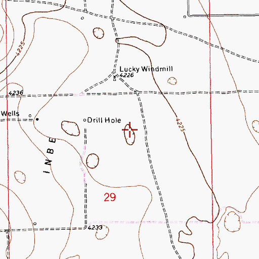 Topographic Map of 12598 Water Well, NM
