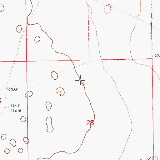 Topographic Map of 12612 Water Well, NM