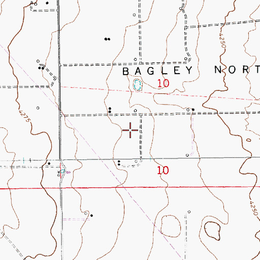 Topographic Map of 13535 Water Well, NM