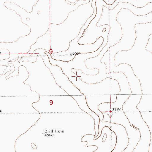 Topographic Map of 12796 Water Well, NM