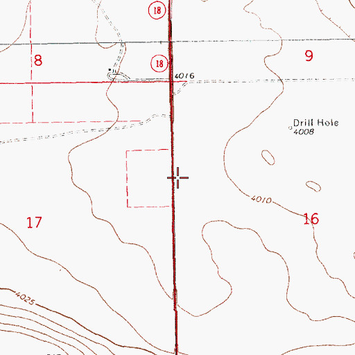 Topographic Map of 12802 Water Well, NM