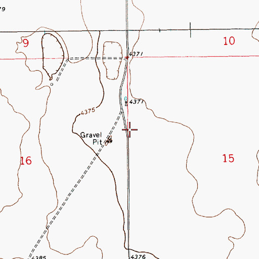 Topographic Map of 10653 Water Well, NM