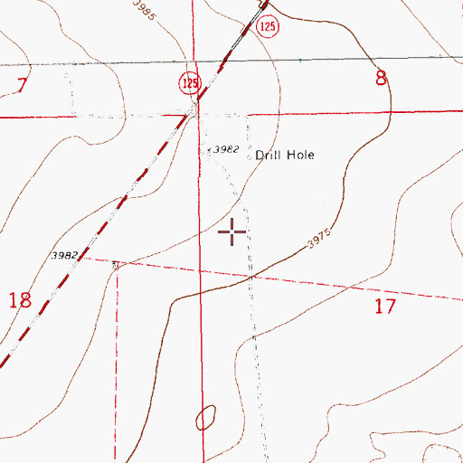 Topographic Map of 12808 Water Well, NM