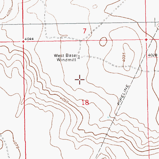 Topographic Map of 13394 Water Well, NM