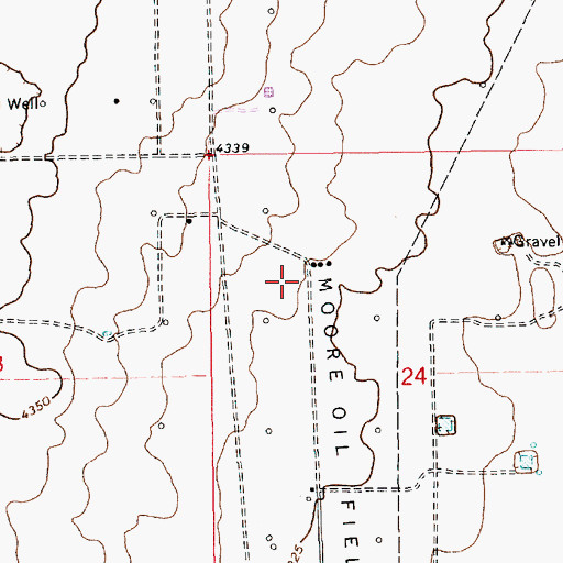 Topographic Map of 13189 Water Well, NM