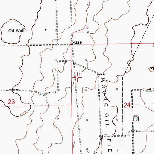 Topographic Map of 13383 Water Well, NM