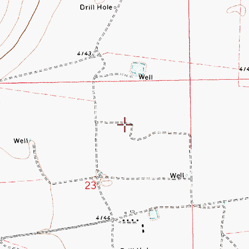 Topographic Map of 10687 Water Well, NM