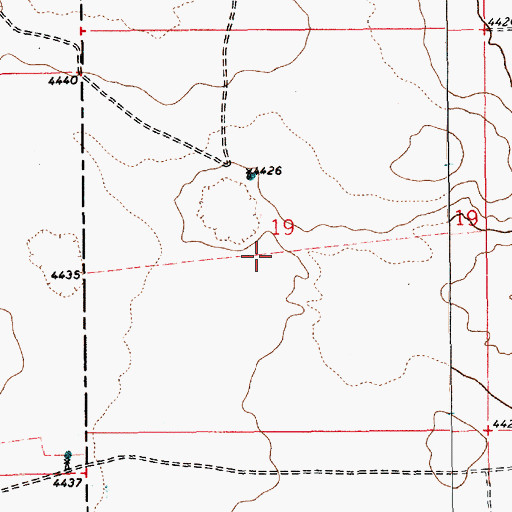 Topographic Map of 10654 Water Well, NM