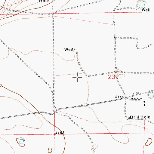 Topographic Map of 10691 Water Well, NM