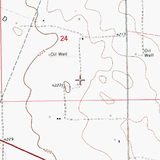 Topographic Map of 10676 Water Well, NM