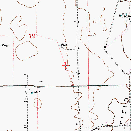 Topographic Map of 13191 Water Well, NM